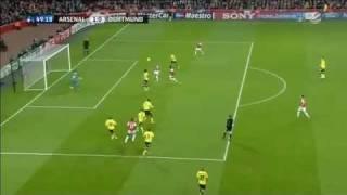 Arsenal vs Borussia Dortmund 2-0 Van-Persie goal 23.11.2011