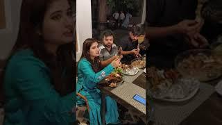 ducky bhai aroob jatoi and iqra kanwal dinner party together #sistrology #digitalentertainment