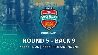 2024 PDGA Junior Disc Golf World Championships | FJ18 R5B9 | Nesse, Don, Hess, Polkinghorne