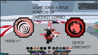 LIGHT JOKEI + RYUJI KENECHI OP ONESHOT COMBO | Shindo Life Roblox