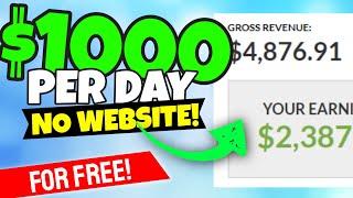 Make $1000/Day For FREE Jvzoo Tutorial (NO WEBSITE Needed)