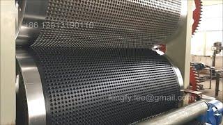 HDPE plastic dimpled water drainage sheet board production line, drainage membrane making machine