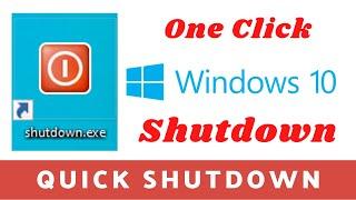 One Click Quick Shutdown - Windows 10