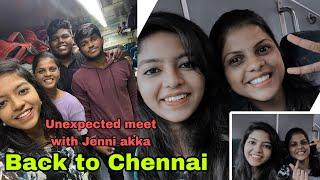 Back to Chennai | Unexpected meet with @Jenni_MJ | Bangalore days PART2 |#miss_miracle #jennimj