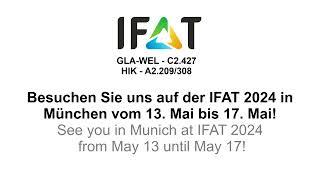 GLA-WEL GmbH ist Aussteller auf der Messe IFAT 2024 in München, besuche unseren Messestand!