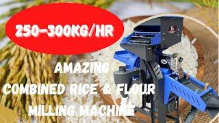 250-300kg/Hour Capacity |Electric Rice & Flour Milling Machine - Affordable, Compact, Durable