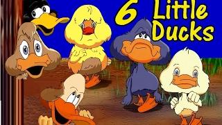 SIX LITTLE DUCKS - nursery rhymes