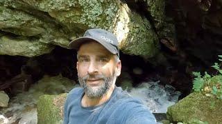 Sinking River Vanishing Into The Underworld (A Marble Cave-Grotto Adventure) Ontario, Canada.