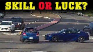 Good Driving Skills or Luck? Near Miss & Close Call. Insane Dash Cam Moments.