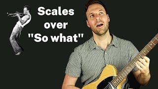 Make Miles Davis Proud | Dorian Scale Guitar Improvisation over "So What"