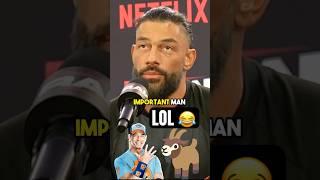 ROMAN REIGNS HILARIOUS REACTION TO JOHN CENA CALLING HIM "THE GOAT OF WWE"