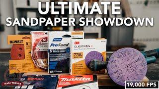 Which Sandpaper is the Best? Ultimate Sandpaper Showdown (12 Brands - With Slow Mo 19k FPS Footage)