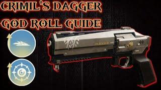 Crimil's Dagger is S-tier! Do NOT Sleep on it! | Destiny 2 | Crimil's Dagger God Roll Guide |