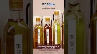 [Lee Woong Foods] 100% Athentic Korean Sesame Oil And Raw Perilla Oil _ Made in KOREA