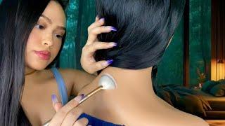 ASMR SPOILING You w/ Scalp & Back Scratching on Rainy Night ️ + Spa, Massage, Hair Play, light gum