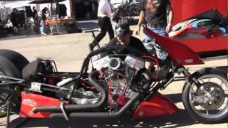 Exploding Top Fuel Nitro Harleys in Las Vegas