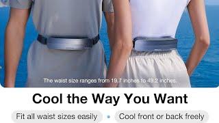 COOLiFY ZONE Wearable Waist Fan with Max 15H