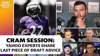 Cram session: Yahoo experts share their final piece of draft advice | Yahoo Fantasy Forecast