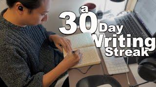 I Went On a 30-Day Writing Streak | 6 Things I Learned