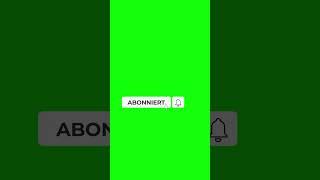 YouTube Abonnieren Button Animation Green Screen