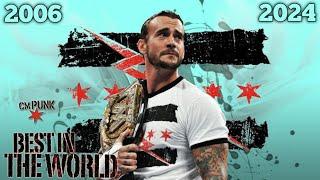 All Of CM Punk WWE PPV Match Card Compilation (2006 - 2024)