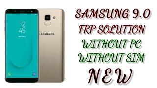 All SAMSUNG FRP / Google Lock Bypass Android 9 WITHOUT PC |  NO  SIM PIN | NO Bluetooth-WITHOUT PC