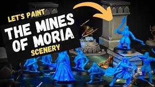 How to paint the Mines of Moria Scenery set for The  Battle in Balin's Tomb Board Game