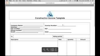 Write a Free Construction Invoice | Excel | Word | PDF