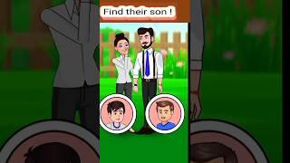 Who is couples son? #funny #chunauti #cartoon #riddles #shorts @MindYourLogic