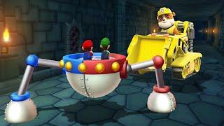 Mario Party 9 Minigames - Mario Vs Yoshi Vs Luigi Vs Peach (Master Difficulty)