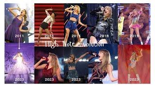 High Note Evolution - Taylor Swift (2011-2023)