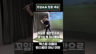 대부분이 착각하는 백스윙 회전!! 이걸 알아야 100 돌이 탈출합니다 #골프연습 #골프레슨 #golf #드라이버샷 #골프스윙 #골프
