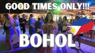 NIGHTLIFE (uncensored) The MAIN TOWN of PANGLAO, BOHOL 