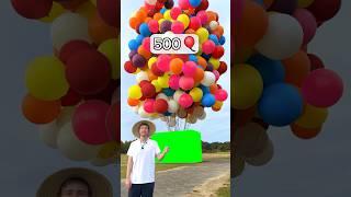 MrBeast makes a House fly using Balloons meme - Green Screen