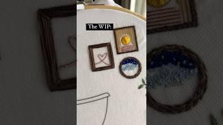An embroidery piece I’ve been working on in the background any interest in embroidery tutorials?