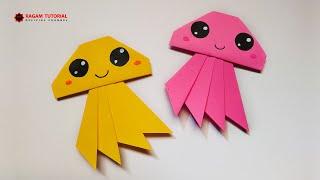 Cara Membuat Origami Ubur ubur - Jellyfish Origami