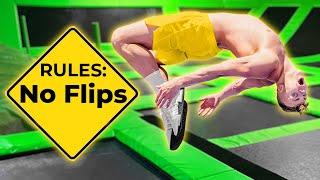 BREAKING EVERY RULE AT THE TRAMPOLINE PARK!