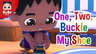 English Nursery Rhymes | One, Two, Buckle My Shoe | Kids Songs (Kubo House)