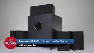 Monoprice Premium 5.1 Surround Sound Home Theater with Subwoofer