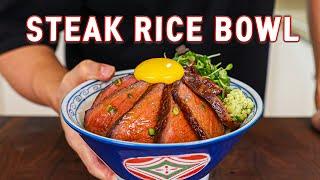 This Super Tender & Juicy Steak Rice Bowl Will Change Your LIFE!