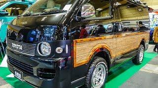 (4K)ウッディエース2 ハイエースカスタム CRS ESSEX TOYOTA 200 HIACE custom - 大阪オートメッセ2020