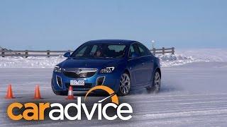 How does stability control work? ESC demonstration on ice with the Holden Insignia VXR