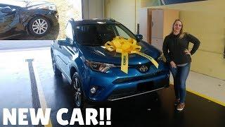 GIRLFRIEND Buys Toyota Rav4 After Car Gets TOTALED!!