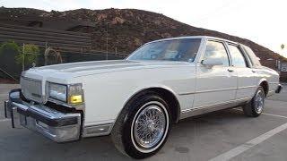 87 Chevrolet Caprice Classic LS Brougham L V8 Walkaround Video