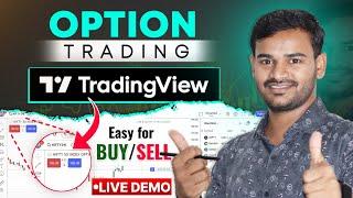 Option Trading on Trading View | Buy and Sell Option on Tradingview Chart | Dhan Live Trading Demo