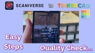 Easy Scaniverse to Tinkercad Steps Scan Objects in Minutes!