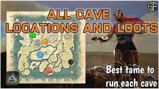 Ark Mobile 2.0| All Cave Locations and Loots | Best tame to run a cave | Full Guide | Gaming Factory