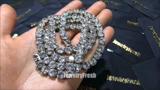 Insane 200 Carat Jumbo Iced Out Lab Diamond Chain by JewelryFresh