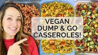 CHEAP and Easy Dump and Go Vegan Casseroles