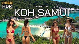  4K HDR | Walking Koh Samui | BEST Place in the World | Thailand 2024 - With Captions